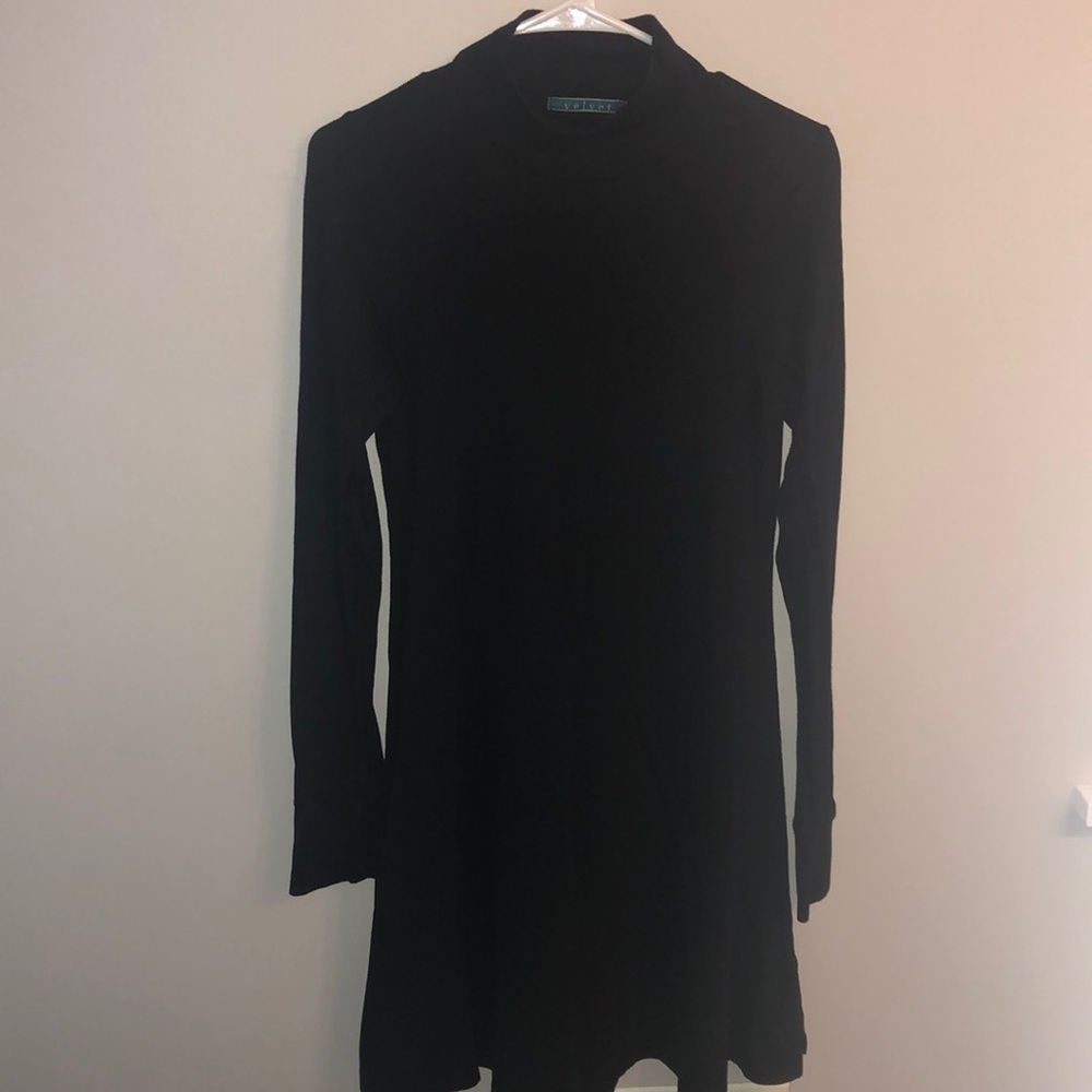 Black turtleneck dress